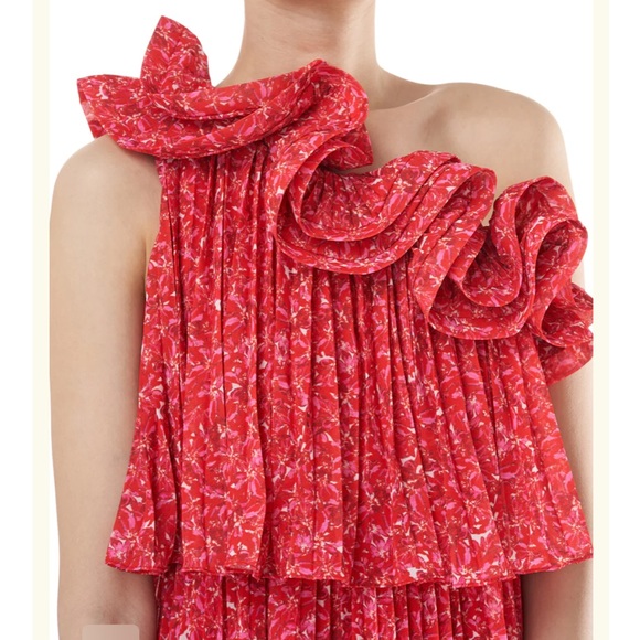 Amur Pleated One Shoulder Dress - Picture 5 of 10